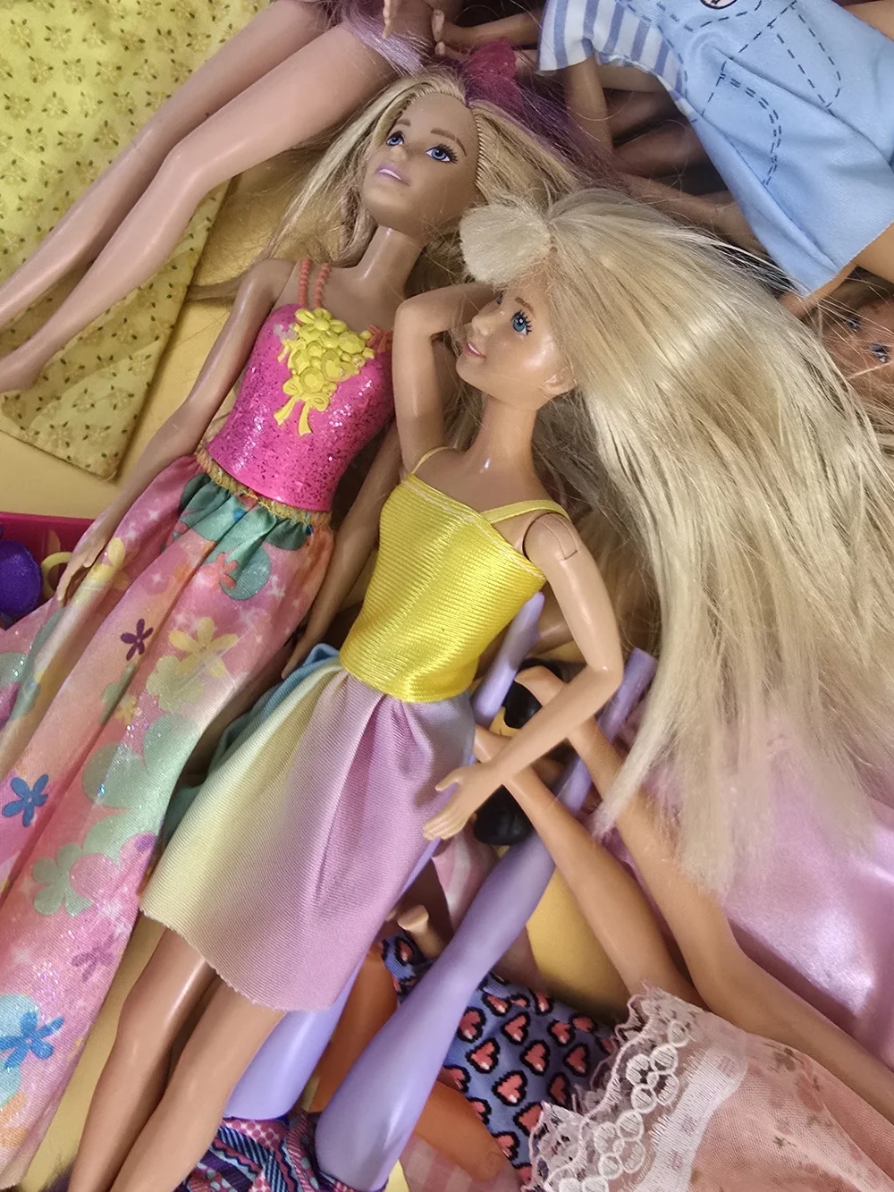 Assorted Lot Of Barbie, Ken & Fashion Dolls Mixed